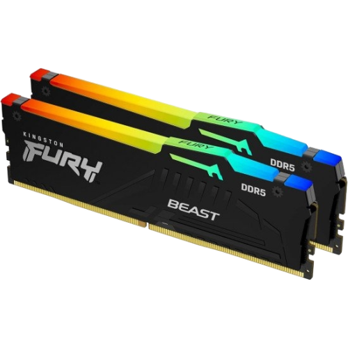 Kingston 16GB 6000MT/s DDR5 CL30 DIMM FURY Beast RGB XMP Kingston 16GB 6000MT/s DDR5 CL30 DIMM FURY Beast RGB XMP