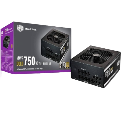 Cooler Master MWE Gold V2 750W PCIe 5 Fully Modular 80+ Gold Black PSU/Power Supply ATX3.0