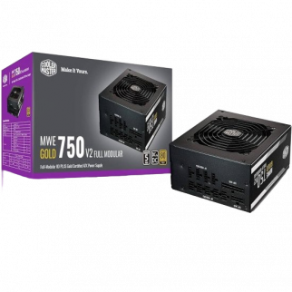 Cooler Master MWE Gold V2 750W PCIe 5 Fully Modular 80+ Gold Black PSU/Power Supply ATX3.0