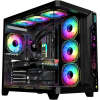 GAMEON Pulse Midnight Series 7 FAN ARGB Mid Tower Gaming CaseBlack