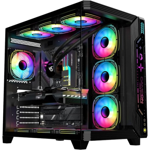 GAMEON Pulse Midnight Series 7 FAN ARGB Mid Tower Gaming CaseBlack GAMEON Pulse Midnight Series 7 FAN ARGB Mid Tower Gaming CaseBlack
