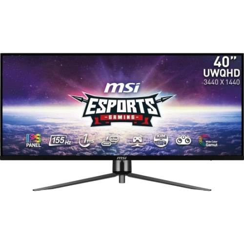 شاشة العاب MSI | بدقة فائقة UWQHD (3440x1440) | مقاس 40 انش | من شركة ام اس اي | لوحة IPS | استجابة 1 مللي ثانية | معدل تحديث 155 هرتز | طراز MAG401QR شاشة العاب MSI | بدقة فائقة UWQHD (3440x1440) | مقاس 40 انش | من شركة ام اس اي | لوحة IPS | استجابة 1 مللي ثانية | معدل تحديث 155 هرتز | طراز MAG401QR