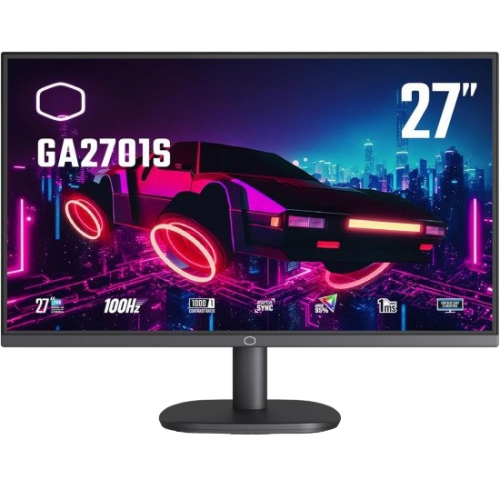 Cooler Master GA2701S 27 inch 1920x1080 Full HD 100Hz Adaptive Sync IPS Gaming Monitor Cooler Master GA2701S 27 inch 1920x1080 Full HD 100Hz Adaptive Sync IPS Gaming Monitor