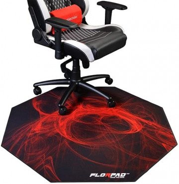 ''Floor pad Fury Gaming Chair Mat Protects All Floors Liquid Resistant Smooth Surface 