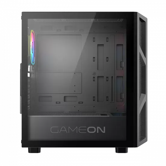 GAMEON Trident IV Series Mid Tower Gaming Case BLACK