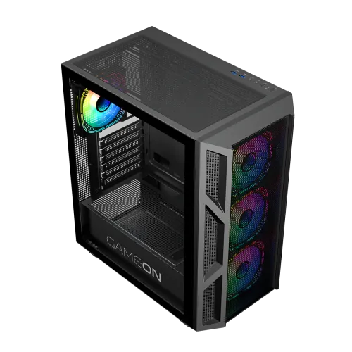 GAMEON Trident IV Series Mid Tower Gaming Case BLACK GAMEON Trident IV Series Mid Tower Gaming Case BLACK