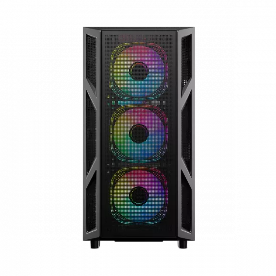 GAMEON Trident IV Series Mid Tower Gaming Case BLACK