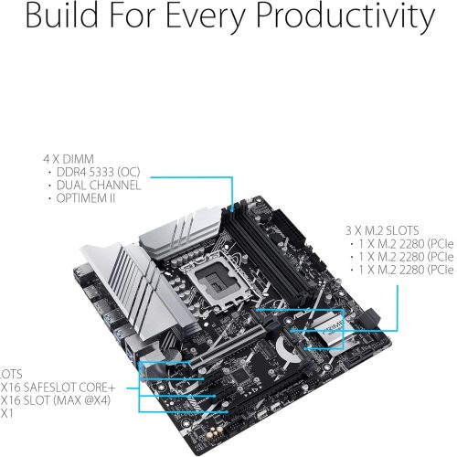 ASUS PRIME Z790M-PLUS D4 ASUS PRIME Z790M-PLUS D4