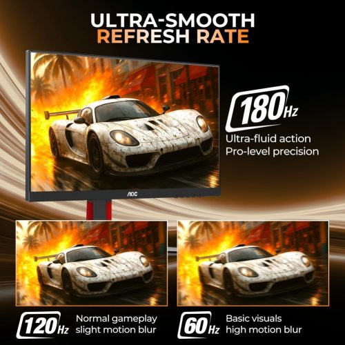 AOC 24G4 – 23.8" FHD 180Hz Gaming Monitor (Fast IPS, HDR10) AOC 24G4 – 23.8" FHD 180Hz Gaming Monitor (Fast IPS, HDR10)
