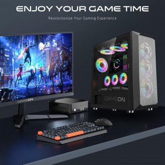 GAMEON Emperor Midnight I Series Mid Tower Gaming Case - Black GAMEON Emperor Midnight I Series Mid Tower Gaming Case - Black