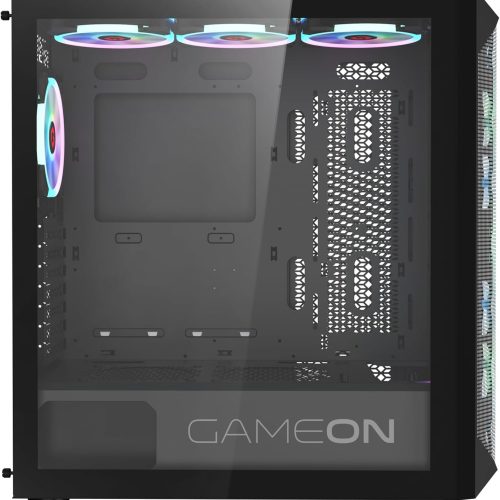 GAMEON Emperor Midnight I Series Mid Tower Gaming Case - Black GAMEON Emperor Midnight I Series Mid Tower Gaming Case - Black