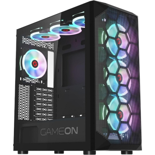 GAMEON Emperor Midnight I Series Mid Tower Gaming Case - Black GAMEON Emperor Midnight I Series Mid Tower Gaming Case - Black