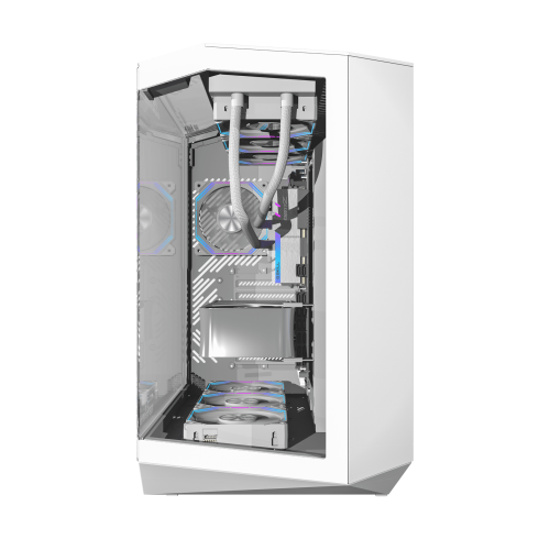 DarkFlash DY470 White – Panoramic Case with 4 ARGB Fans DarkFlash DY470 White – Panoramic Case with 4 ARGB Fans