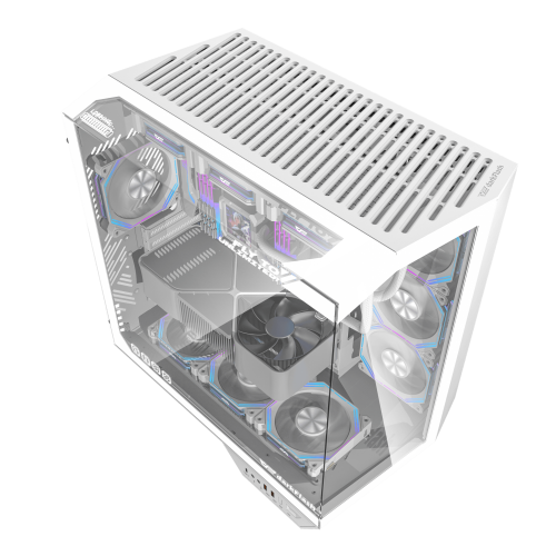 DarkFlash DY470 White – Panoramic Case with 4 ARGB Fans DarkFlash DY470 White – Panoramic Case with 4 ARGB Fans