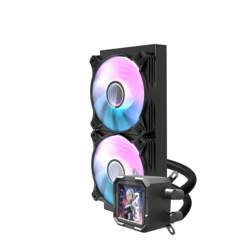 DarkFlash DV240S – 240mm ARGB Liquid CPU Cooler with Hydraulic Fans – Black DarkFlash DV240S – 240mm ARGB Liquid CPU Cooler with Hydraulic Fans – Black