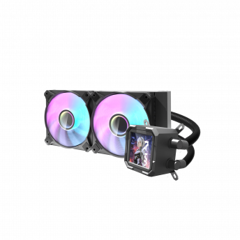  DarkFlash DV240S – 240mm ARGB Liquid CPU Cooler with Hydraulic Fans – Black