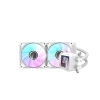  DarkFlash DV240S – 240mm ARGB Liquid CPU Cooler with Hydraulic Fans – White