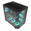 Aigo FT418 PRO ATX Mid-Tower Gaming Case with 7 ARGB Fans and Tempered Glass – Black Aigo FT418 PRO ATX Mid-Tower Gaming Case with 7 ARGB Fans and Tempered Glass – Black
