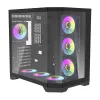 Aigo FT418 PRO ATX Mid-Tower Gaming Case with 7 ARGB Fans and Tempered Glass – Black Aigo FT418 PRO ATX Mid-Tower Gaming Case with 7 ARGB Fans and Tempered Glass – Black
