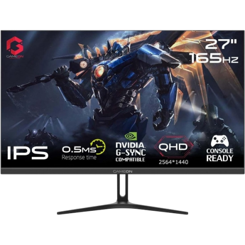 GAMEON GOAE27QHD165IPS Pro Series 27" QHD 165Hz Gaming Monitor – 0.5ms IPS Panel – PS5 Compatible – Black GAMEON GOAE27QHD165IPS Pro Series 27" QHD 165Hz Gaming Monitor – 0.5ms IPS Panel – PS5 Compatible – Black