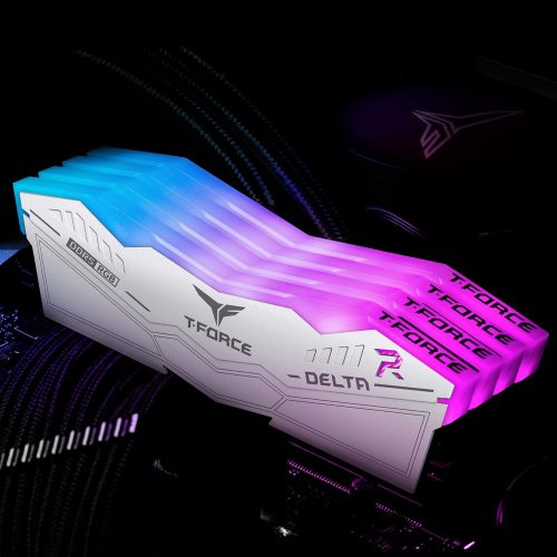 TeamGroup T-Force Delta RGB 32GB 16*2 GB DDR5 5600Mhz Desktop RAM Kit White TeamGroup T-Force Delta RGB 32GB 16*2 GB DDR5 5600Mhz Desktop RAM Kit White