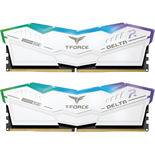 TeamGroup T-Force Delta RGB 32GB 16*2 GB DDR5 5600Mhz Desktop RAM Kit White TeamGroup T-Force Delta RGB 32GB 16*2 GB DDR5 5600Mhz Desktop RAM Kit White