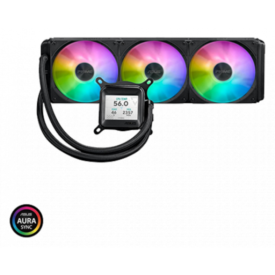 ASUS Prime LC 360 ARGB LCD AIO Liquid Cooler – LCD Display, Asetek Pump, ARGB Fans ASUS Prime LC 360 ARGB LCD AIO Liquid Cooler – LCD Display, Asetek Pump, ARGB Fans