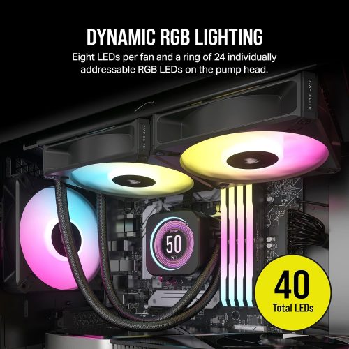 Corsair iCUE H100i ELITE LCD XT 240mm Liquid CPU Cooler with IPS Display
