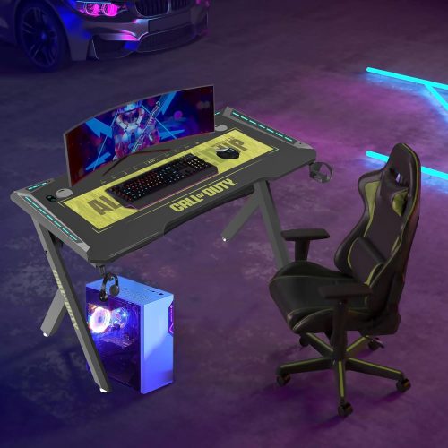 GAMEON Hawksbill Series RGB Flowing Light Gaming Desk Mouse pad) - Black Green GAMEON Hawksbill Series RGB Flowing Light Gaming Desk Mouse pad) - Black Green