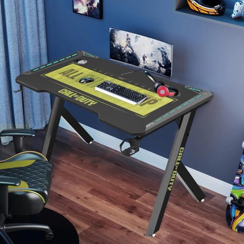 GAMEON Hawksbill Series RGB Flowing Light Gaming Desk Mouse pad) - Black Green GAMEON Hawksbill Series RGB Flowing Light Gaming Desk Mouse pad) - Black Green