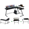 GAMEON 3 IN 1 L-SHAPED SLAYER II XL SERIES GAMING DESK GAMEON 3 IN 1 L-SHAPED SLAYER II XL SERIES GAMING DESK