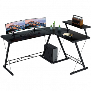 GAMEON 3 IN 1 L-SHAPED SLAYER II XL SERIES GAMING DESK