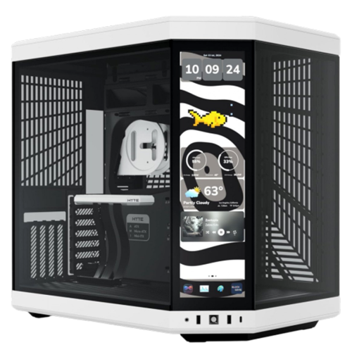 HYTE Y70 Touch Infinite Dual Chamber ATX Mid-Tower Case - Black / White HYTE Y70 Touch Infinite Dual Chamber ATX Mid-Tower Case - Black / White
