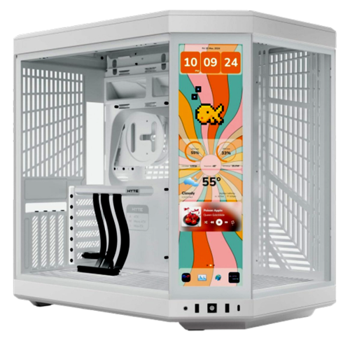 HYTE Y70 Touch Infinite Dual Chamber ATX Mid-Tower Case - Snow White HYTE Y70 Touch Infinite Dual Chamber ATX Mid-Tower Case - Snow White