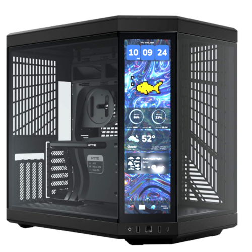 HYTE Y70 Touch Infinite ATX Dual Chamber Mid-Tower Case Black HYTE Y70 Touch Infinite ATX Dual Chamber Mid-Tower Case Black