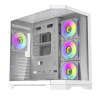 Aigo FT418 PRO ATX Mid-Tower Gaming Case with 7 ARGB Fans and Tempered Glass – White Aigo FT418 PRO ATX Mid-Tower Gaming Case with 7 ARGB Fans and Tempered Glass – White