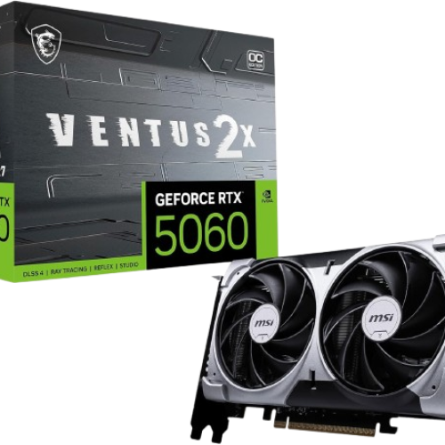 MSI RTX 5060 VENTUS 2X OC 8GB GDDR6 GPU – DLSS 3 & Dual-Fan