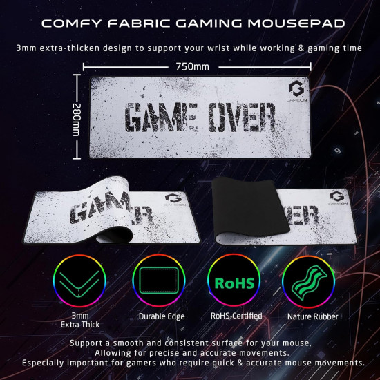 GAMEON VIPER XA All-In-One Artic Series Gaming Bundle Mechanical Keyboard, Headset, Mouse & Mousepad 