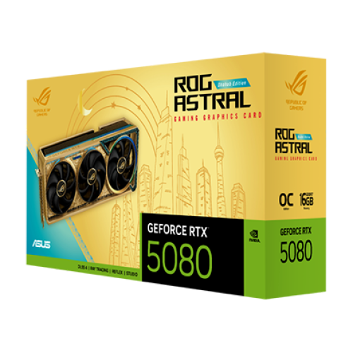 Asus ROG Astral GeForce RTX™ 5080 Dhahab CORE OC Edition Asus ROG Astral GeForce RTX™ 5080 Dhahab CORE OC Edition