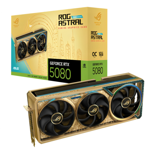 Asus ROG Astral GeForce RTX™ 5080 Dhahab CORE OC Edition Asus ROG Astral GeForce RTX™ 5080 Dhahab CORE OC Edition