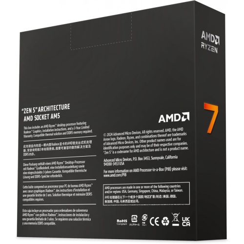 AMD Ryzen 7 9700X 3.8 GHz 8-Core AM5 Processor AMD Ryzen 7 9700X 3.8 GHz 8-Core AM5 Processor