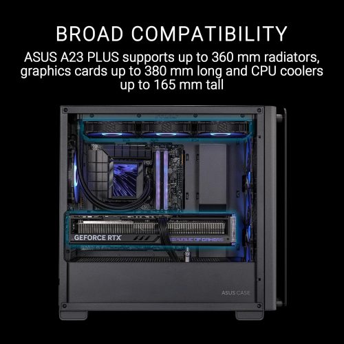 ASUS A23 PLUS TG ARGB BLACK PC Case ASUS A23 PLUS TG ARGB BLACK PC Case