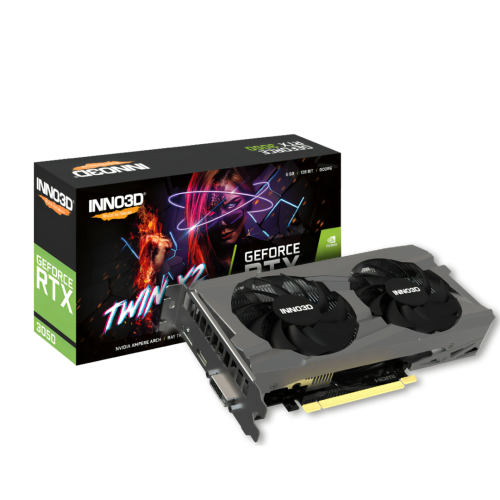 INNO3D GeForce RTX 3050 Twin X2 6GB V2 INNO3D GeForce RTX 3050 Twin X2 6GB V2