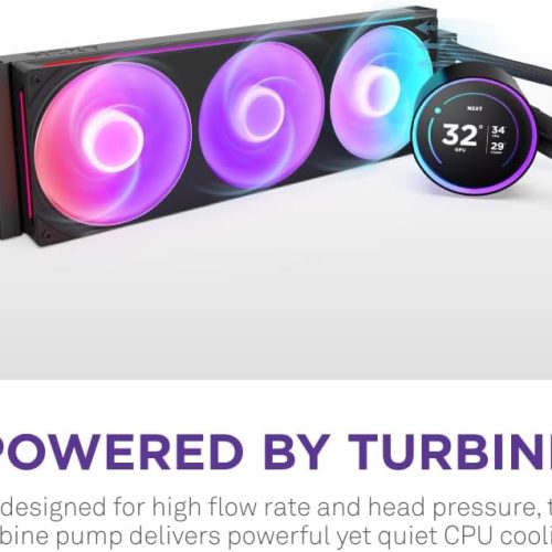 NZXT Kraken Elite 360 RGB 360mm Liquid CPU Cooler with LCD Display Black NZXT Kraken Elite 360 RGB 360mm Liquid CPU Cooler with LCD Display Black