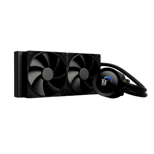 NZXT Kraken Plus 240 RGB  Liquid Cooler with LCD Display  Black 