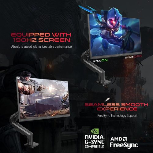 GameOn GOM24FHD190IPSX – 24" 190Hz, 0.5ms, Fast IPS, HDMI 2.1, Black with Monitor Arm GameOn GOM24FHD190IPSX – 24" 190Hz, 0.5ms, Fast IPS, HDMI 2.1, Black with Monitor Arm