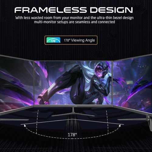 GAMEON GOES24FHD120IPS 24 inch Gaming Monitor, 2.1 HDMI, Built-in-Speakers, Black GAMEON GOES24FHD120IPS 24 inch Gaming Monitor, 2.1 HDMI, Built-in-Speakers, Black