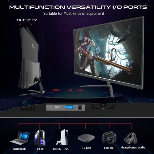 GAMEON GOES24FHD120IPS 24 inch Gaming Monitor, 2.1 HDMI, Built-in-Speakers, Black GAMEON GOES24FHD120IPS 24 inch Gaming Monitor, 2.1 HDMI, Built-in-Speakers, Black