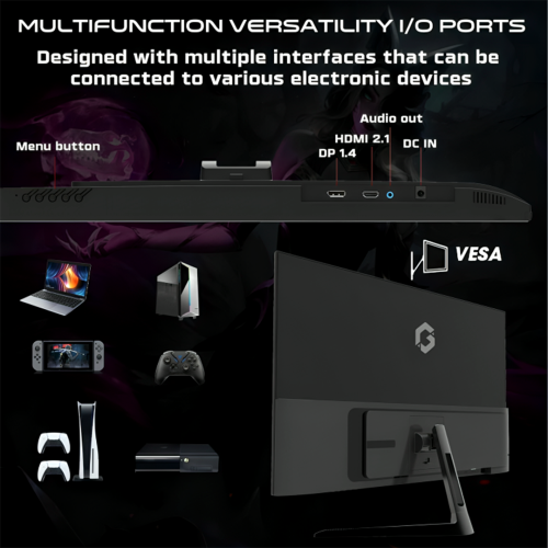 GAMEON GOPS27180IPS Pro Series 27" FHD, 180Hz, MPRT 0.5ms, HDMI 2.1, Fast IPS Gaming Monitor (Supports PS5) - Black GAMEON GOPS27180IPS Pro Series 27" FHD, 180Hz, MPRT 0.5ms, HDMI 2.1, Fast IPS Gaming Monitor (Supports PS5) - Black