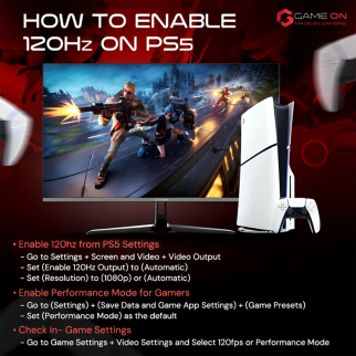GAMEON GOESP27240IPS Esports Series 27" FHD, 240Hz, MPRT 0.5ms, HDMI 2.1, Fast IPS   (Supports PS5) - Black